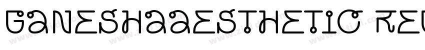GaneshaAesthetic Reg字体转换